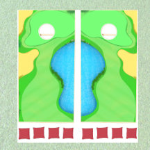 Conjunto de Cornhole de Campo de Golfe