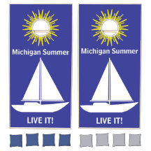 Conjunto de Cornhole Temático de Michigan