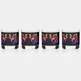 Conjunto de Drinkware com a face do Tigre em Óculo