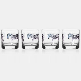 Conjunto de Drinkware de Impressão da Matiz Zebra