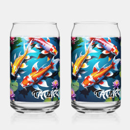 Conjunto de Drinkware de Peixes Koi