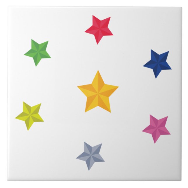 Conjunto de estrelas coloridas (Frente)