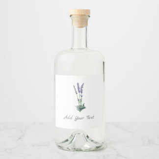 Conjunto de etiquetas da Herb da Lavanda de Bebida