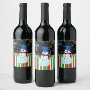 Conjunto de Etiquetas de Comida de Natal e Bebida