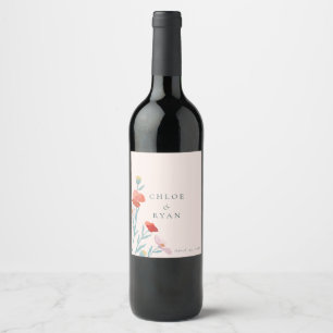 Conjunto de Etiquetas de Comida e Bebida Floral