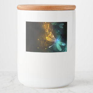 Conjunto de etiquetas de comida e bebidas