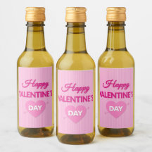 Conjunto de Etiquetas de Mini Vinho do feliz dia d