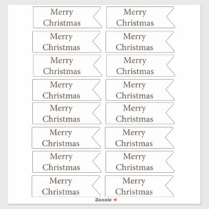 Conjunto de etiquetas de presente de banner Mini N