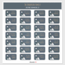 Conjunto de Etiquetas para Lista de Envio de Cartõ