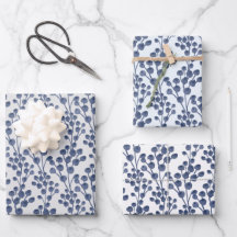 Conjunto de folhas de papel de enrolamento botânic