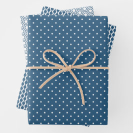 Conjunto de Folhas de Papel de Moldagem Azul Escur
