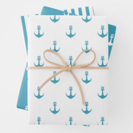 Conjunto de Folhas de Papel de Moldagem de Âncora