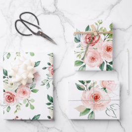 Conjunto de Folhas de Papel de Moldagem de Rosa de