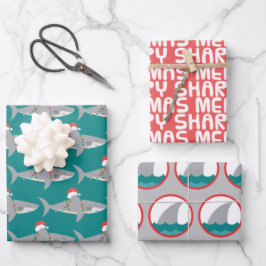 Conjunto de Folhas de Papel Envolvente de Natal de
