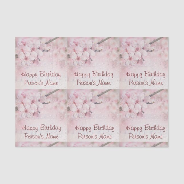 Conjunto de folhas de papel para tecidos (2) Feliz (Frente )