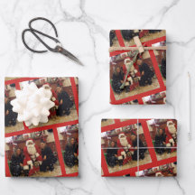 Conjunto de folhas planas de papel de enrolamento 