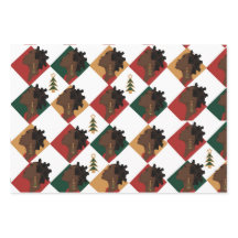 Conjunto de folhas planas de papel de enrolamento