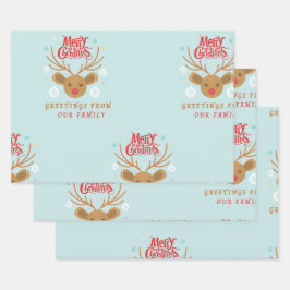 Conjunto de folhas planas de papel ondulado de 3