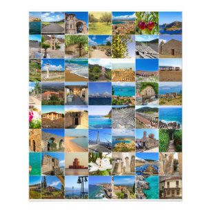 conjunto de fotos Peloponnes, Grécia, Europa