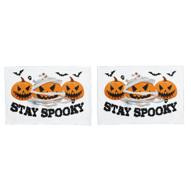Conjunto de fronhas de Halloween (Frente - conjunto)