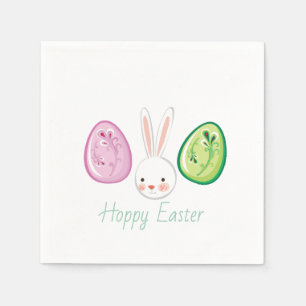 Conjunto de guardanapos de papel de Páscoa hoppy
