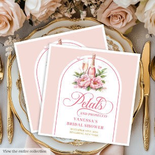Conjunto de Guardanapos Pétalas e Prosecco com Mol