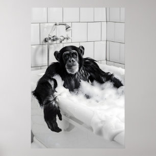 Conjunto de Impressão de Banho de Bolhas de Macaco