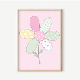 Conjunto de Impressões de Arte de Colcha: Flor em