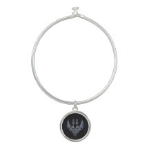 Conjunto de Joias de Cristal Tigre Prata Azul