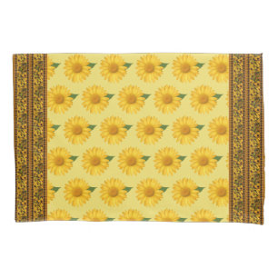 Conjunto de Maletas de Padrão de Margarida Amarelo