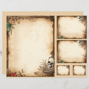 Conjunto de menus Pirate Fantasy