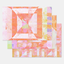 Conjunto de Mídia Mistura de Esmagamento Laranja d