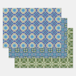 Conjunto De Padrões Étnicos Sem Olhos Azuis 6