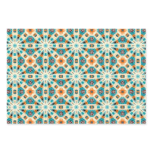 Conjunto de Padrões Sem Costura Nativo Tribal Amer