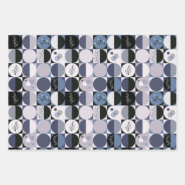 conjunto de papel de embalagem de 3 folhas padrão