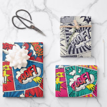 Conjunto de Papel de Embrulho de Balão de Fala de
