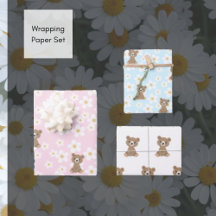 Conjunto de Papel de Enrolamento Floral da Margari
