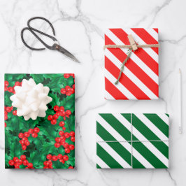Conjunto de papel de mola de Natal com colchete de