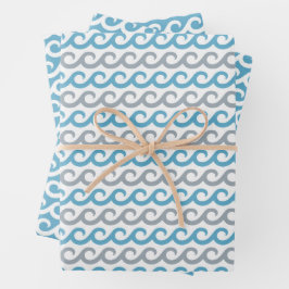 Conjunto de papel para enrolamento de ondas do oce