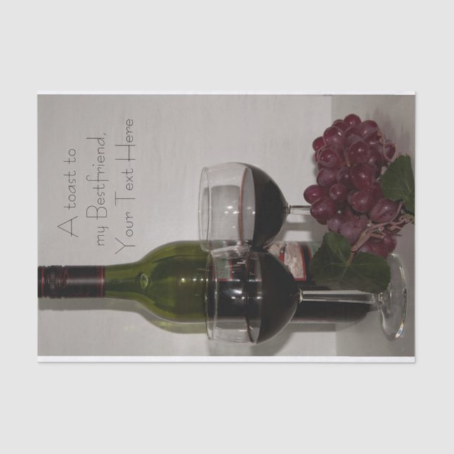 Conjunto de Papel Tecido (2) Brinde ao meu Melhor  (Frente )