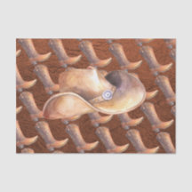 Conjunto de Papel Tecido (2) Chapéu e Inicializaçõ