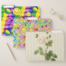 Conjunto de Pastas de Arquivo Sorvete Summer Beach