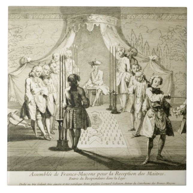 Conjunto de pedreiro livres para a iniciação do (Frente)