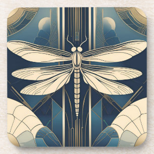 Conjunto de porta-copos Art Deco Dragonfly