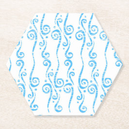 Conjunto de Porta-Copos Blue Swirls