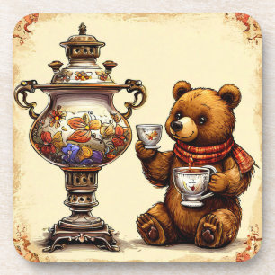 Conjunto de Porta-Copos Cute Bear Tea Time Anima