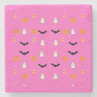 Conjunto de Porta-copos de Halloween Rosa Fofo