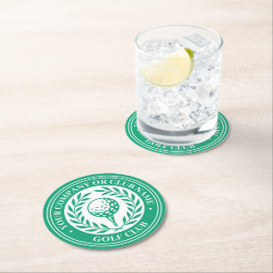 Conjunto de porta-copos de papel de golfe clássico