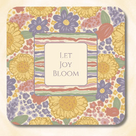 Conjunto de Porta-Copos Let Joy Bloom – Texto Edit