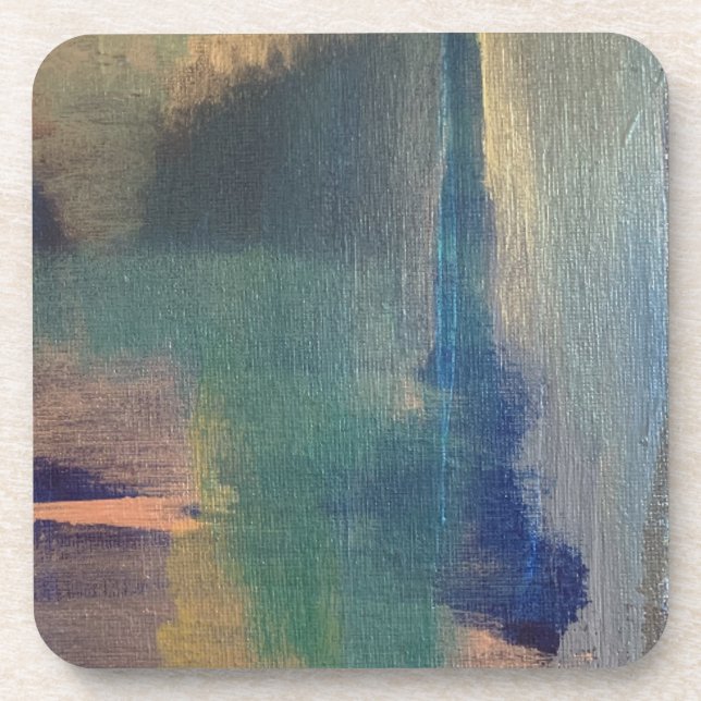 Conjunto de Porta-Copos Moderno Abstrato (Frente)